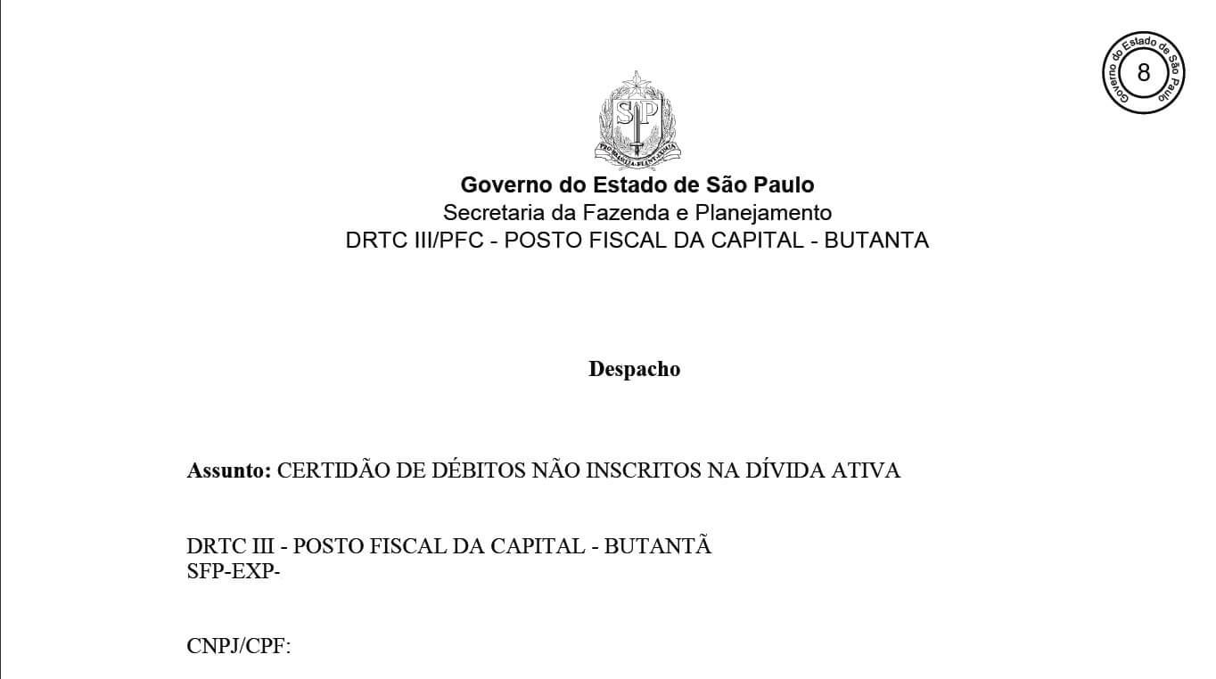 Atestado de Antecedentes Criminais - Governo Do Estado de São Paulo